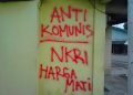 Aksi Vandalisme Anti-Komunis Sumber: Wartakini.co