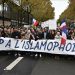 Collective Against Islamophobia in France (CCIF) saat aksi pasca-terjadinya pembunuhan seorang guru Samuel Paty. (Sumber foto: https://www.aa.com.tr/)